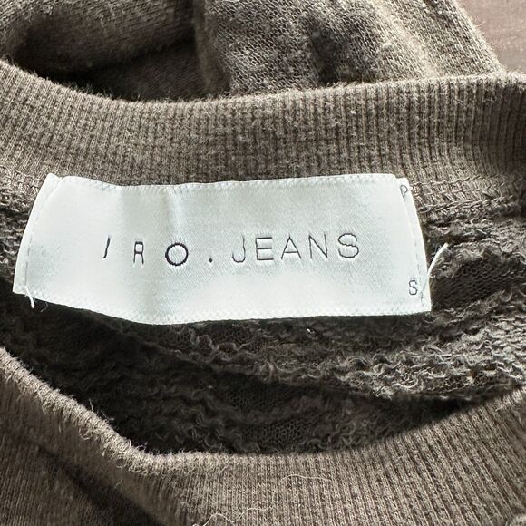 IRO Jeans Camo Burnout distressed Avant garde grunge Sweatshirt S - Picture 3 of 7